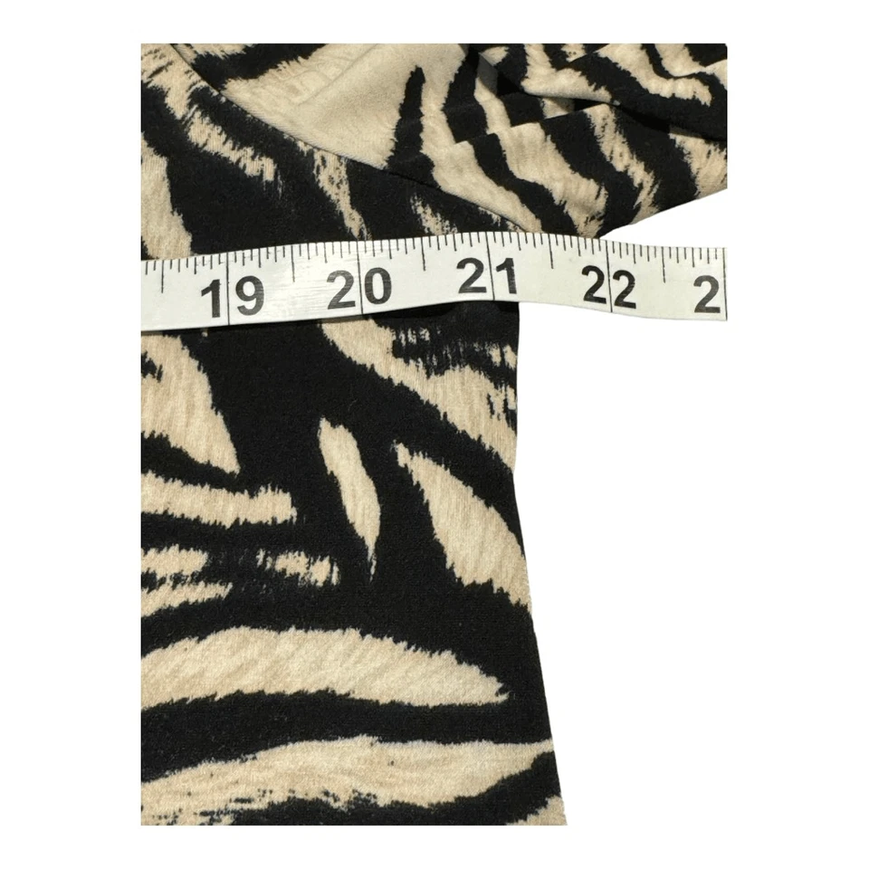 Suéter Pullover Para Mujer Alfani Estampado Cebra Tejido Talla L Multicolor Informal Foto 4 de 4