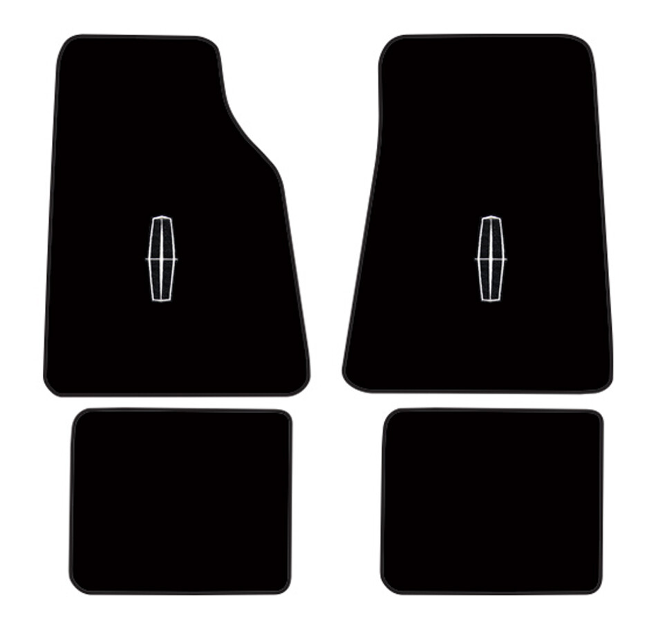 New! 1990-2011 Lincoln Town Car CARPET Floor Mats w Embroidered