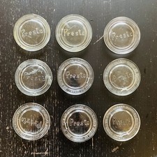Vintage Presto Supreme Mason Canning small Jar glass lid LOT of 9.