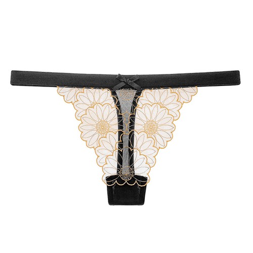Sexy Lace Knickers Floral Thong G-string panties Lingerie Underwear UK - Picture 3 of 8