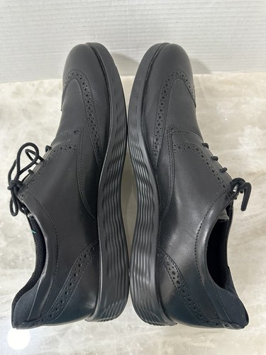 ECCO Men's S Lite Hybrid Brogue Wingtip Dress Shoes Black EU 46 Size 12 US - Picture 6 of 18