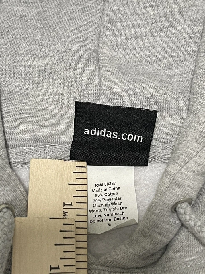 Portland Timbers Hoodie Mens Medium Gray MLS Soccer Adidas Therma Y2K Pullover - Image 4 of 4