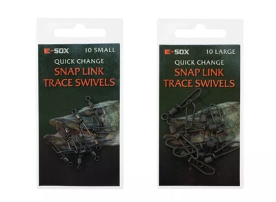 Drennan LARGE Esox Quick Change Snap Link Trace Swivels | Hechtangeln