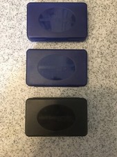 Lot Of 3 Nintendo DS Game Holder Cases Travel Storage Plastic Case Black  Blue