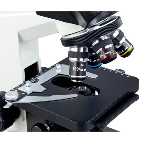 OMAX 40X-2500X Microscopio da laboratorio composto biologico tinoculare campo scuro - Foto 8 di 8