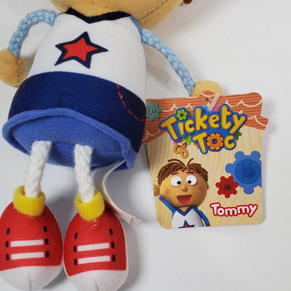 TICKETY TOC TOMMY FIGURE DOLL PLUSH NEW WITH TAG JUST PLAY TOYS