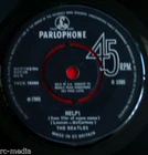 THE BEATLES - Help! - Original UK 7" / Parlophone text