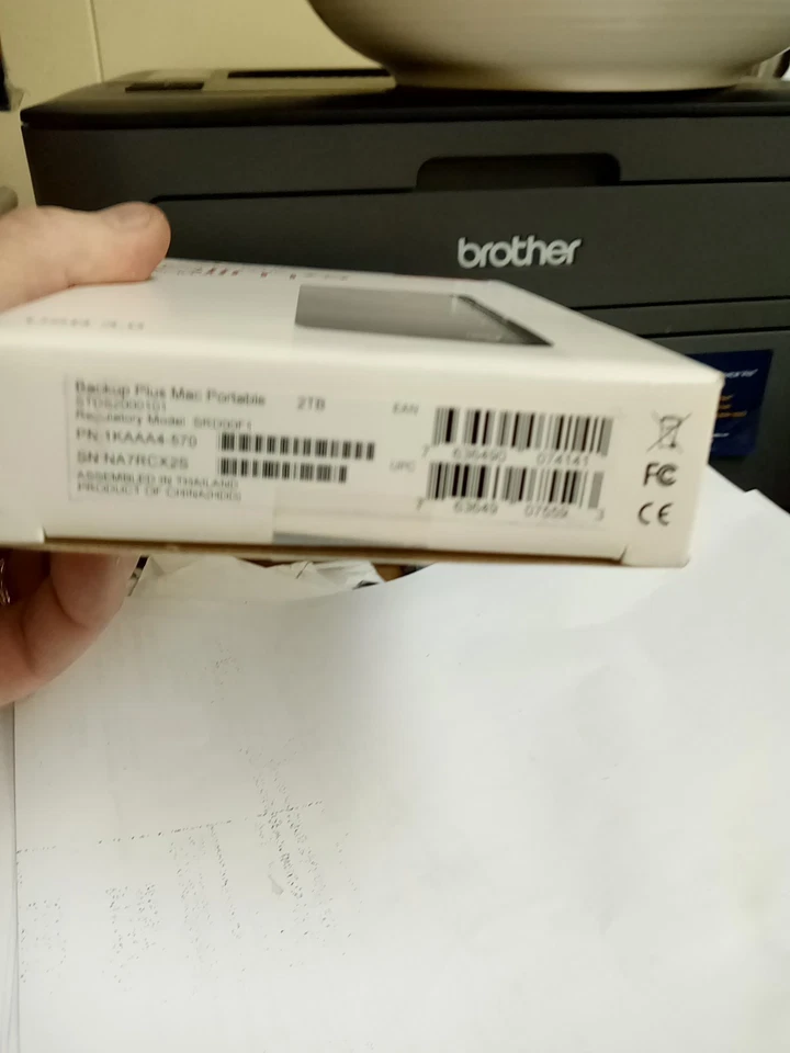 Seagate Backup Plus Slim 2TB External USB 3.0 Portable Hard Drive For MAC New - Image 2 of 4