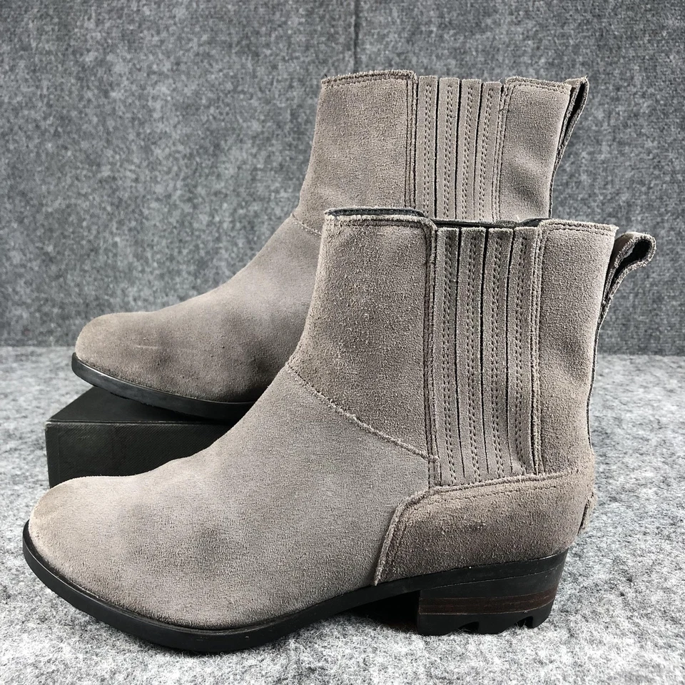 Sorel Botas Mujer Talla 8.5 Gamuza Tobillo Chelsea Sin Cordones NL3079-052 Invierno Otoño Foto 3 de 4