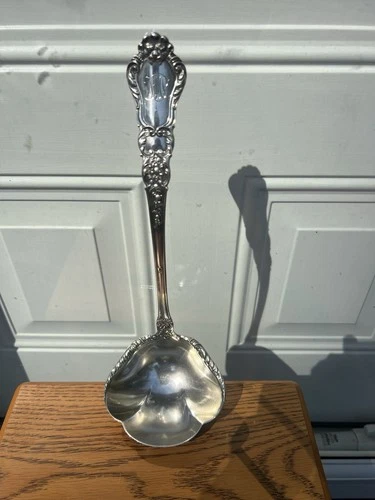 GORHAM OLD BARONIAL STERLING SILVER PERFECT GIFT  BOWL 12 Inches SOUP LADLE