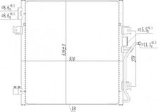 Hart 619 549 Condenser, Air Conditioning for Dodge