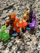 Legends of Akedo Powerstorm Series BUSTER SPLITS & BURNDOWN Figure 2 EUC MOOSE