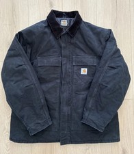 Carhartt Jacket C03 BLK Quilted Chore Coat Sz 52 Tall Work Insulated 2XL 3XL