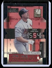 2001 Donruss Elite #PN-3B Mark McGwire Prime Numbers Die Cuts #/504