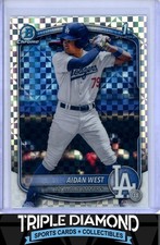 2025 Bowman Draft Chrome 1st Aidan West Prospect XFractor LA Dodgers E276