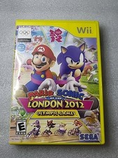 Mario & Sonic at the London 2012 Olympic Games Nintendo Wii With Manual Tested