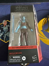 ✨Hasbro Star Wars The Black Series Attack Of  Clones Aayla Secura Figure Sealed