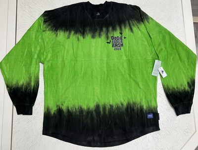 Disney Spirit Jersey Men s Medium Green Black Long Sleeve Oogie Boogie Bash 2024