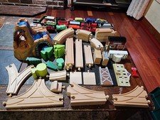 Wooden Train Track 50 pcs. Thomas Brio, IKEA, Learning Curve Mix 4