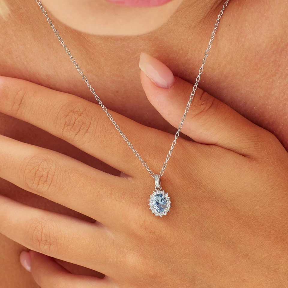 Brosway Fancy ciondolo ovale - azzurro in argento e zirconi FCL15 - Immagine 2 di 2