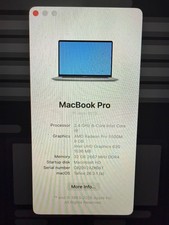 2019 Apple MacBook Pro 16-inch --I9 2.4GHz 32...