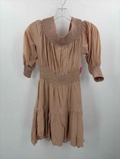Pre-Owned Gianni Bini Tan Size XS Shift Short Long Sleeve Dress