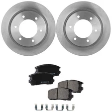 Rear Brake Disc Rotors and Pads Kit for Isuzu Axiom Rodeo Sport Trooper Passport