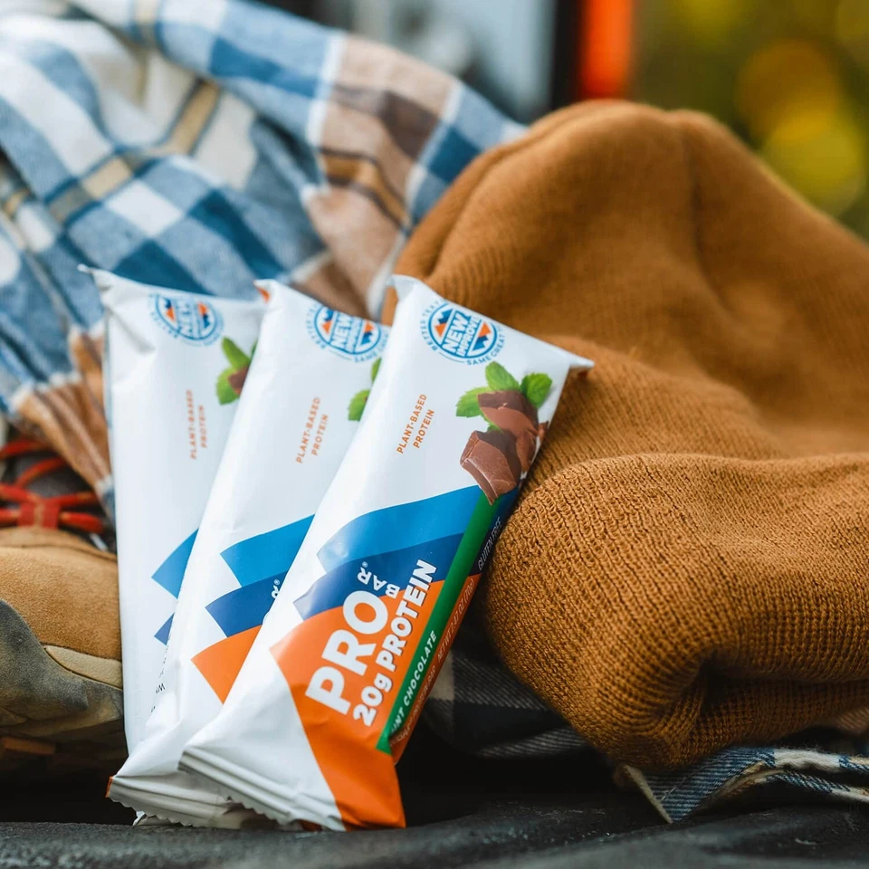 Protein Bars Chocolate Mint 20g Plant Based Protein Gluten Free Dairy Free 12... - Image 3 of 4