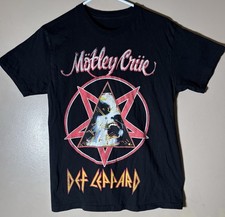 Motley Crue Def Lepard Poison Joan Jett Concert Tour Shirt  NO TAG