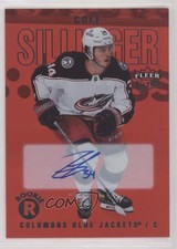 2021-22 Fleer Ultra Rookies Red Rainbow Foil 2/25 Tier Cole Sillinger Auto 0i47