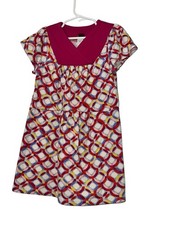 Tea Collection Geometric Circle V Neck Short Sleeve Dress 6