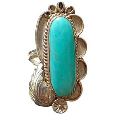 Deceased 1959-2025 Jerry Nelson Navajo Darling Darlene Turquoise Ringsz7 