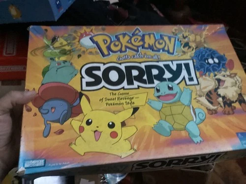 Pokemon Sorry Sorry! Board Game 2000 Hasbro  Vintage