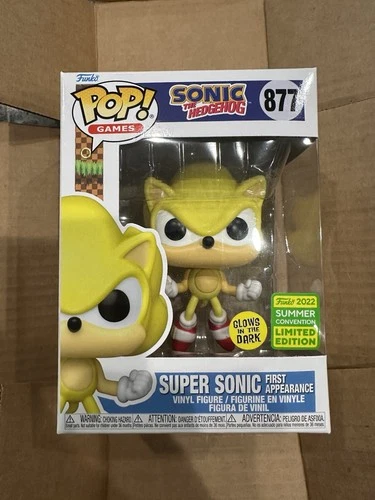 Funko Pop! Sonic Super Sonic #877 1st Appearance Vinyl Figure