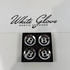 Set Of 4 Bentley OEM self-leveling wheel badges 3W0601159AB
