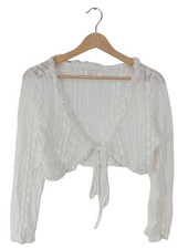 EFFENY Bolero Donna Giacca Taglia IT 42 bianco elegante