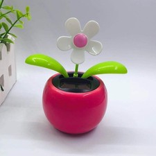Rose Red Solar Dancing Flower Car Dashboard Decorations - Funny Solar Powered Da Rose Red Solar Dancing Flower Car Dashboard Decorations - Funny Solar Powered Da