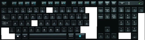 ST141 Replacement single key cap for keyboard Logitech K750