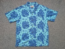 Patagonia Shirt Mens Medium Blue Pataloha Floral Hawaiian Beach Summer Outdoor