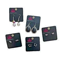 Lot of 5 Paparazzi Pierced Earrings New
