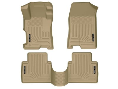 #ad #ad Husky Liners Weatherbeater Floor Mats Fit 08 12 Honda Accord 4Dr Front 2nd Tan $149.99