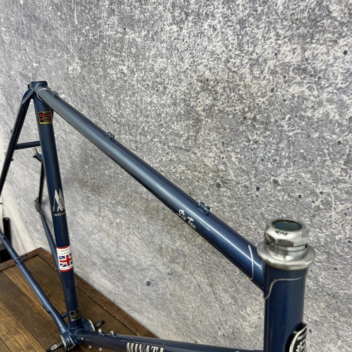 Vintage Miyata Six Ten Touring Frame 58cm 610 Blue CRMO 700c 126