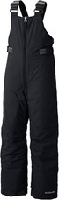 Columbia Youth Boys Snowslope II Bib, Black, Medium