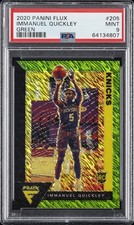 2020 PANINI FLUX GREEN #205 IMMANUEL QUICKLEY 2/5 PSA 9