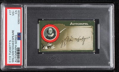 1910 Tuckett Aurograph Series Tobacco C113 William Shakespeare #17 PSA 3.5 11bd