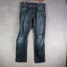 G-Star Jeans Mens 33x32 Blue Jack Pant Tapered Workwear Denim Vintage