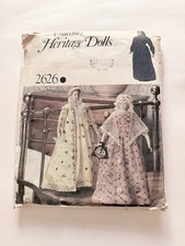 80's VOGUE Collector's Heritage Dolls Inaugural Dolls Clothes Pattern 2626 UNCUT
