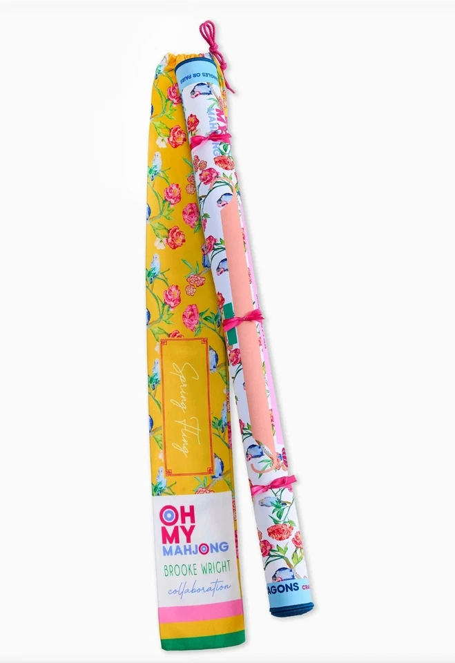 NEW Oh My Mahjong Spring Fling Brook Wright Mah Jong mat LIMITED EDITION  NIB - Image 3 of 3