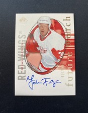 2005-06 SP Authentic Future Watch Auto JOHAN FRANZEN /999 Rookie Card