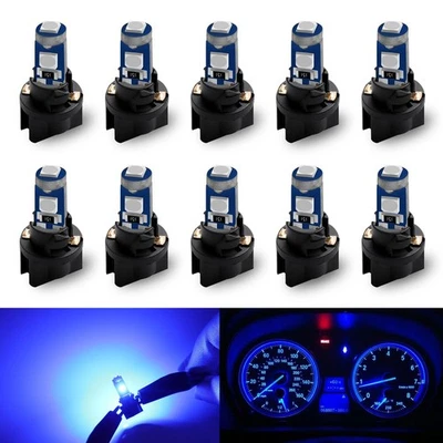 Ampoules T5 LED, W3W 74 Ampoule Wedge LED T5 Twist Socket Ampoule 12V Ampoule - Photo 1/4